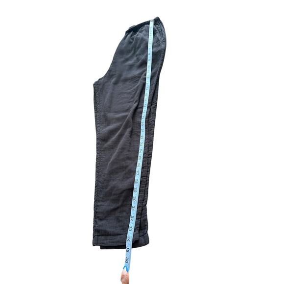 American Colors by Alex Lehr Pants Black Gauze Relaxed Lagenlook Casual Medium‎ - Picture 10 of 11